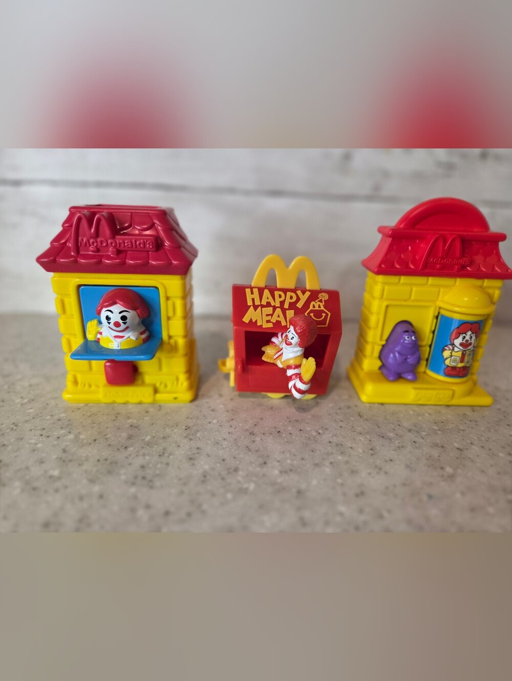 Vintage McDonalds Fisher Price Toys Lot Ronald Grimace Birdie 1994 1996